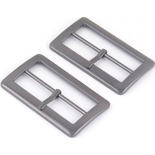 45mm Gunmetal Metal Adjustable Belt Slide Buckles,Rectangle Purse Strap Clasp Buckle,Bag Handbag Webbing Leather Craft Hardware