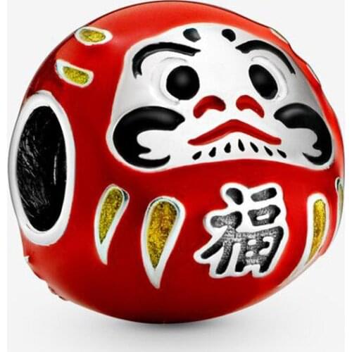 Authentic 925 Sterling Silver Bead Creative Red Fashion Damo Beads Fit Original Pandora Bracelet For Women Diy Jewelry