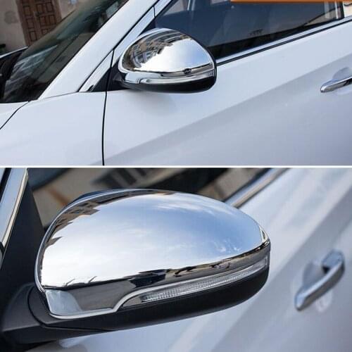 Auto Car Side Rearview Mirror Guard Cover Trim Protector Sequined Decoration ABS For Hyundai Tucson 2015 2016 Car Styling