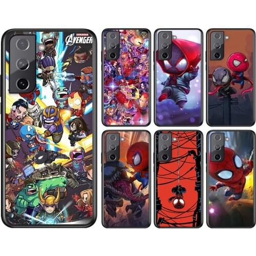 Marvel Avengers Super Hero Cartoons For Samsung Galaxy S21 S20FE S10 S10e S9 S8 S7 S6 Ultra Plus Lite Edge 5G Phone Case