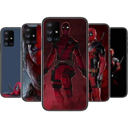 Deadpool Phone Case Hull For Samsung Galaxy A 50 51 20 71 70 40 30 10 80 E 5G S Black Shell Art Cell Cove