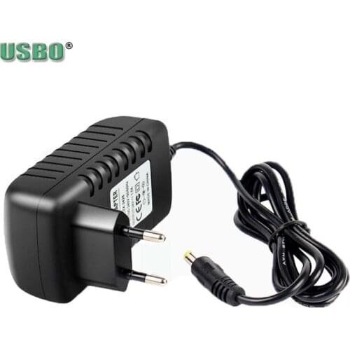 European Standard DC Charger 5.5*2.5mm 5.5*2.1mm Rod Sound Box Power Adapter Power Supply Black 67.5*90*45mm 9V 2A
