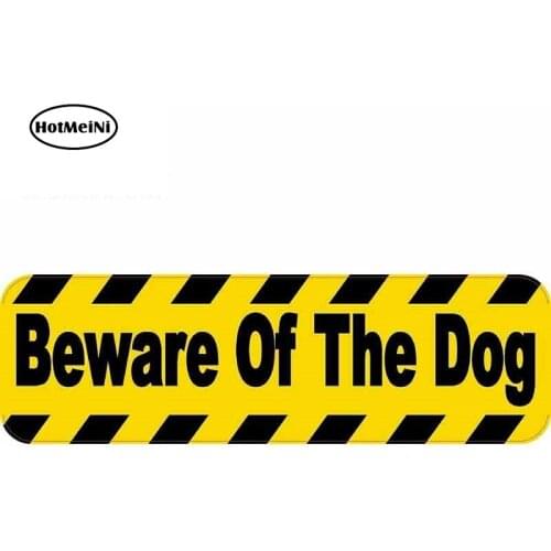 HotMeiNi 15cm x 4.6cm Car Styling Beware of Dog Warning Sign Bumper Sticker Window Decal Vinyl Car Stickers