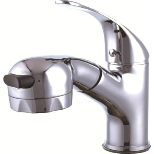 Pullable Copper Cold Hot Water Shower Faucet Tap 205*196mm GR-S002B Boat RV Caravan