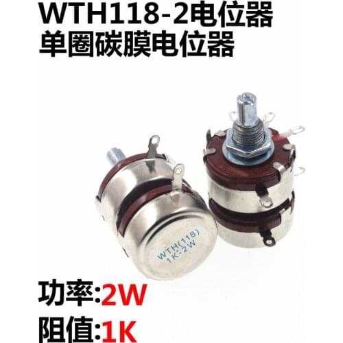 New WTH118 2W 1K WTH(118) 2 layer dual Potentiometer