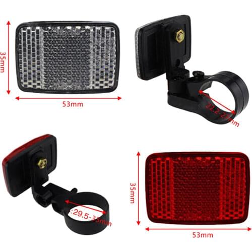 Bicycle Bike Handlebar Reflector Reflective Front Rear Warning Light Safety Lens