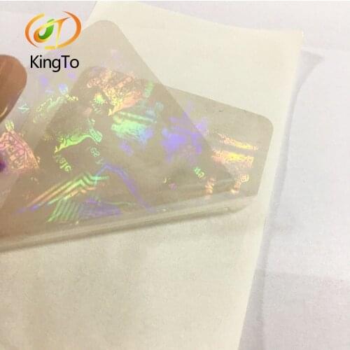 Factory price Custom Transparent PET hologram sticker card hologram overlay