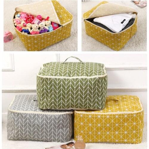 Simple Clothes Organizer Durable Storabe Bag Quilt Blnket Sock Stuff Container Large Capacity Portable Folding Closet Tidy Case