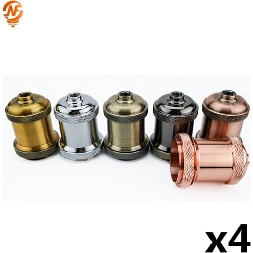 4pcs/lot Vintage Edison Lamp Holder E27 Screw Bulb base AC 110V 220V Light Socket Industrial Retro Fittings lamp holder Fixture