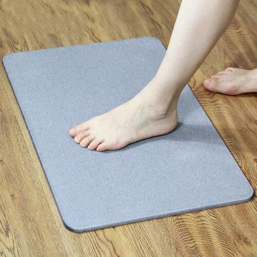 Qulity Diatom Mud Absorbent Non-slip Foot Pad Quick-drying Floor Mat Diatomite Bath Mat For Bathroom Entrance Doormat Carpet