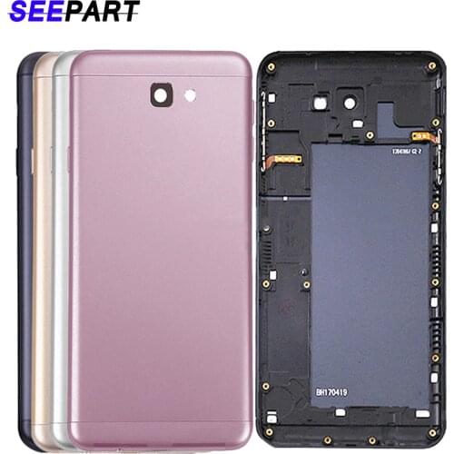 For Samsung Galaxy J7 Prime Back Battery Cover G610 On7 2016 Rear Housing Case Replacement For SAMSUNG J7 Prime Battery Cover