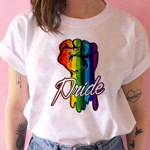 Colored Fists Women T shirts Comfy Printed Short SleeveLeisucre Casual Clothes Cartoon new arrival 2021 Versatile Loose Tshirt