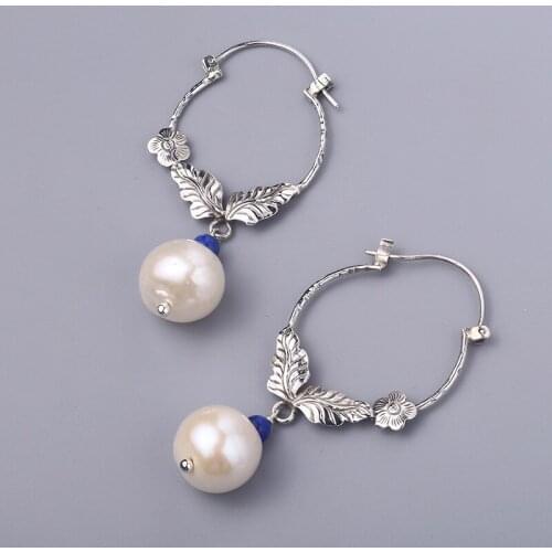 BOCAI 2021 Trendy New s925 Silver Jjewelry Topaz/Garnet/Peridot Geometric Fashion Womens Earrings