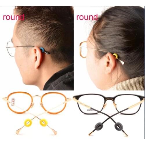 1Pairs/lot Anti Slip Silicone Glasses Ear Hooks For Kids And Adults Round Grips Eyeglasses Sports Temple Tips Soft Ear Hook
