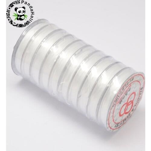 Pandahall 10 rolls 0.8mm 20 Colors Elastic Fibre Wire for Jewelry Making Bracelet Necklace Thread Beadwork Accessories 10m/roll