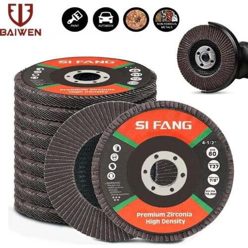 2/5/10PCS 4.5 Inch Flap Discs Aluminium Oxide Sanding Discs 60/80/120/240/320 Grit Grinding Wheels Blades for Angle Grinder