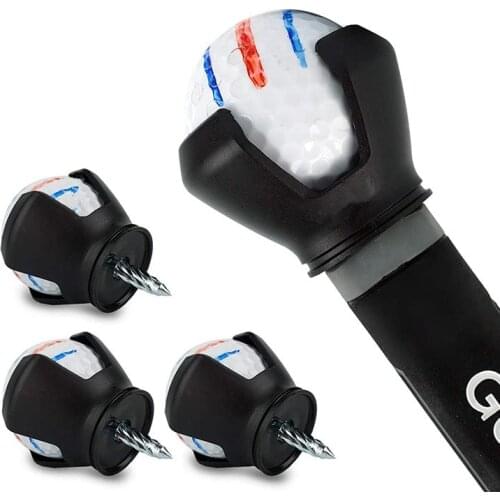 3-Prong Golf Ball Retriever Grabber Pick Up,Back Saver Claw Put On Putter Grip,Suction Cup Ball Grabber,Sucker for Golf Screws