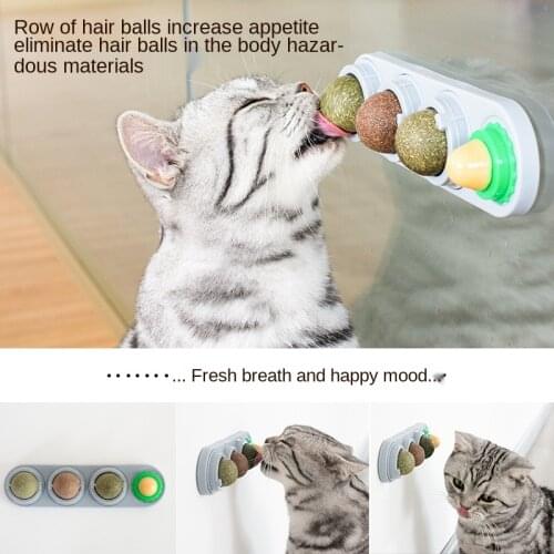 4 In 1 Healthy Snacks Catnip Sugar Candy Licking Nutrition Gel Energy Ball Toy For Cats Kitten Increase Drinking Water Help Tool