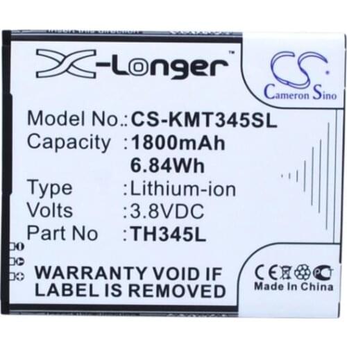 Cameron Sino 1800mAh battery for ALLVIEW C6 C6 Quad 4G for KAZAM Thunder 345 LTE 345L TH345L TH345L-XDFBK0002256