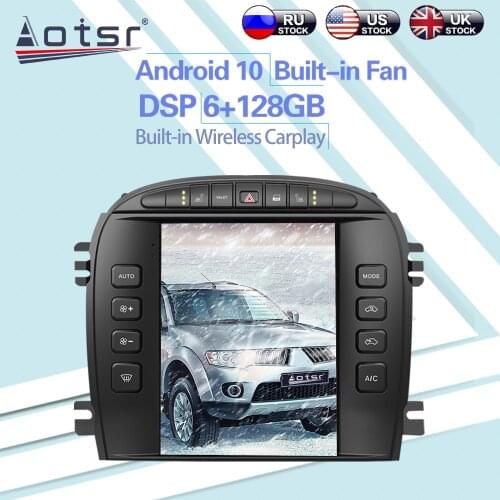 6+128GB For Jaguar S-Type 2004 2005 Android 10 Tesla Car Radio Wireless Carplay GPS Navigation DSP Car Multimedia Player