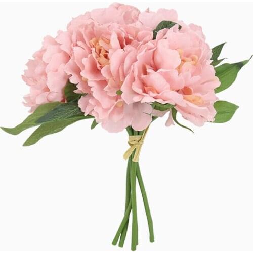 Artificial flower bunch peony flower wedding bouquet home decoration silk flower photography props for wedding fake flower