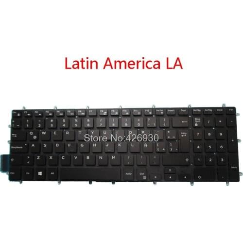 Backlit LA Keyboard For DELL For Inspiron 5565 5567 7566 7567 7577 5765 5767 7773 7778 7779 5570 5575 5770 5775 Latin America