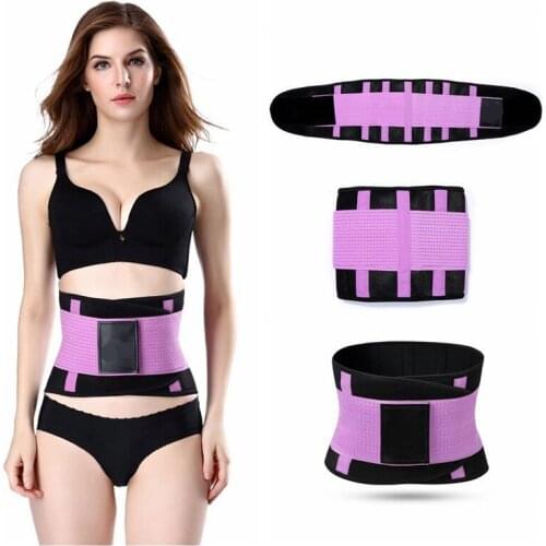 Waist Trainer Shaper Unisex Sweat tummy belt Lumbar Back Support Exercise Fitness Belts Adjustable Elastic Body Shaper Corset
