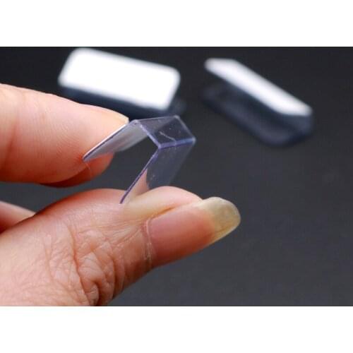 3x2.5cm 100pcs/lot Plastic Jewelry Hooks Clear Adhesive Hanging Sticker Holder for Jewelry Packaging Display Cards Accessories