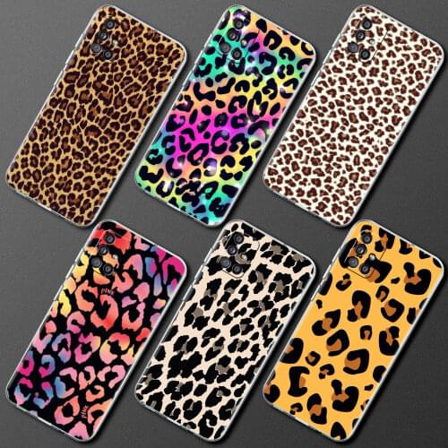 Fashion Leopard Print Panther Capa For Samsung Galaxy A51 A71 M51 M31 M21 A41 A31 A21s A11 Airbag Anti Fall Phone Cases Cover