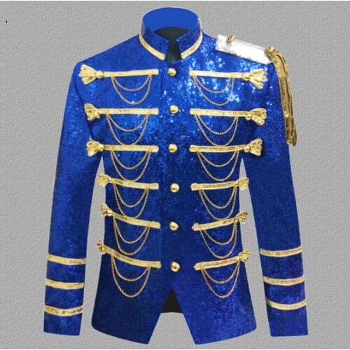 Men`s Jacket Steampunk Victorian Vintage King Prince Cosplay Costume Military Jacket Blazer Suit Jacket Black For Men Plus Size