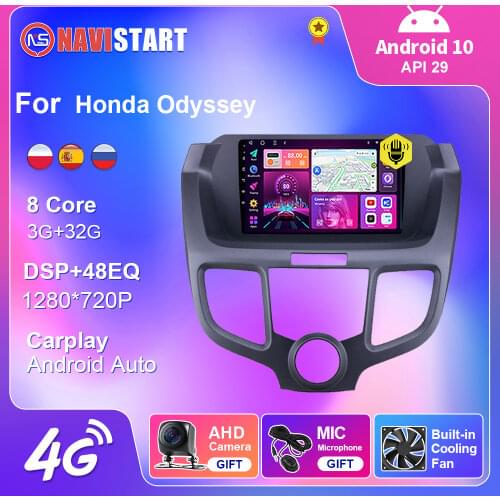 For Honda Odyssey 2004 2005 2006 2007 2008 Car Radio Multimedia Player Navigation Car Android Auto Carplay 2din Android 10 DVD