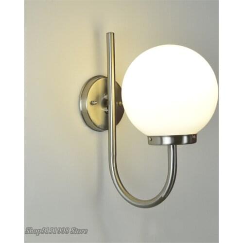 Nordic Simple Wall Lamp Acrylic Sphere Wall Sconce Luminaires Nordic Led Mirror Lights Bathroom Bedroom Home Decor Light Fixture