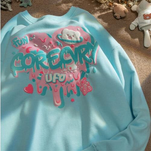 2021 New Spring Autumn Hoodies Female Harajuku Graphic Streetwear Women Sweatshirts Hoddies 2021 Oversized