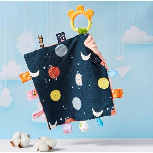 Baby Appease Towel Soft Cotton Comforter Security Blanket Infants Safety Sleeping Cuddling Handkerchief Burp Cloth Newborn Items