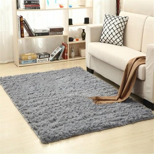 16 Colors Solid Blanket Thickened washed silk hair non-slip carpet Area rug for living room Soft Child Bedroom Mat yoga rugs