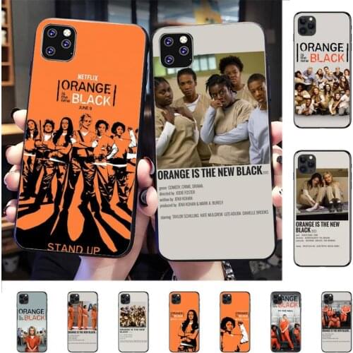 YNDFCNB Orange Is The New Black Phone Case for iPhone 8 7 6 6S Plus X 5S SE 2020 XR 11 12 mini pro XS MAX