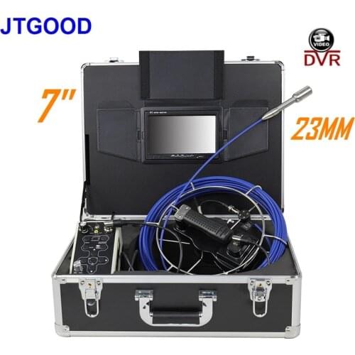 Long Spring 23mm 512hz Transmitter Sonde Self Leveling with 512hz locator receiver endoscope borescope video camera with 7" LCD