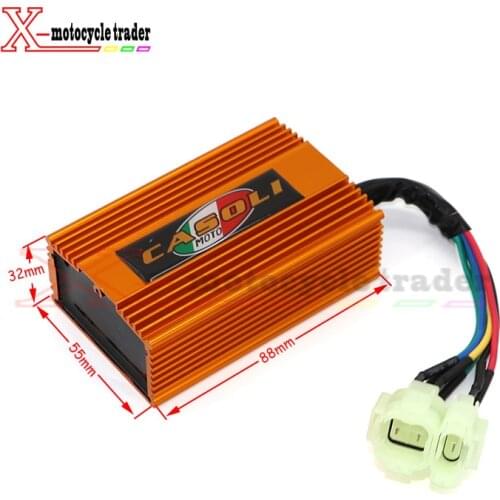 DC Fired High Performance Alloy Racing CDI Box for GY6 250cc 150cc 139QMB 152QMI 157QMJ Scooter Moped ATV Go Kart (NO REV LIMIT)