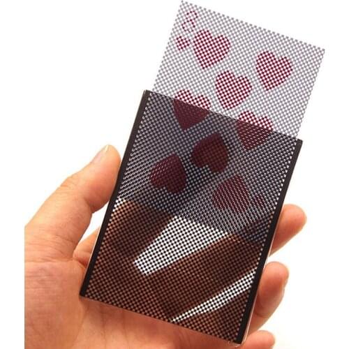 Funny Performance Change Sleeve Trick Toys Wonderful Poker Card Paper WOW Magic Props Vanish Illusion Playing Close-up Plastic