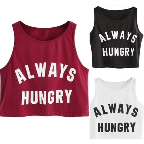 Women Sleeveless Letter Print O-Neck Tank Comfortable Casual Vest Top Shirts