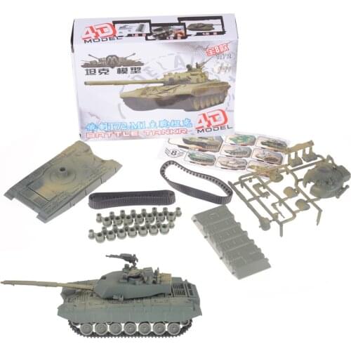 1pcs Assembled Tank Kits 1:72 World War II military tank assembly model, eight tank combat intelligence toy