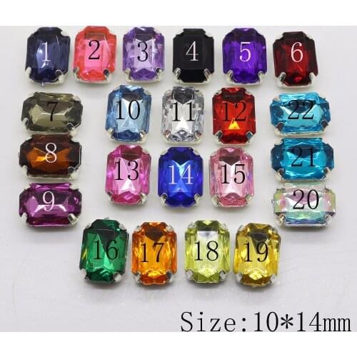 New 10pc 10*14MM Rectangle colorful Resin Acrlic button sewing clothing wedding invitations decorate button metal scrapbooking