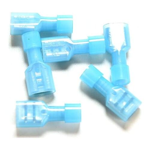 16-14AWG Female Spade Insulated Electrical Crimp Terminal Connectors Cable Terminals Wholesale 50Pcs/lot