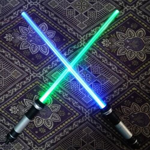 2 Pieces/set lightsaber sword Boy Gril Toys Sword Cosplay Bow Toy Double Light Saber Sword Toys With Sound Laser Xmas Gifts