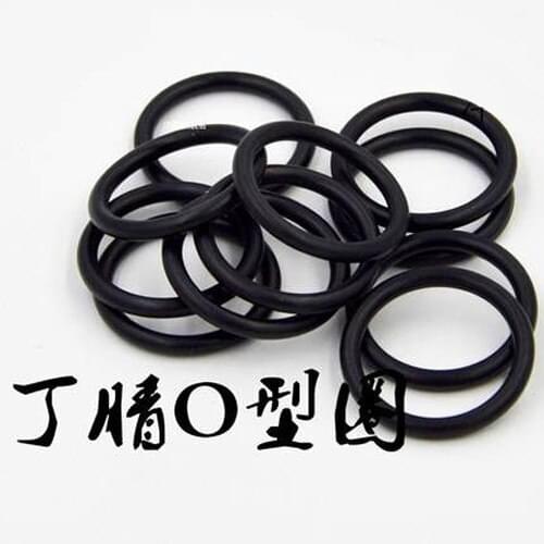 30pcs Black NBR Oil and abrasion resistant Wire diameter 1.9mm Ding Qing rubber O-ring Seal ring Small circle OD 13mm-21mm