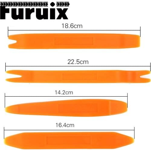 4 PIECES AUTO CAR RADIO DOOR CLAMP PANEL TRIM AUDIO DASHBOARD REMOVAL INSTALL LEVER TOOL