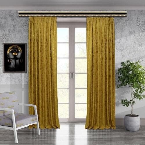 Brillant Woven Patterned Design Backdrop Curtain Ekstrafor Shir 150 X270