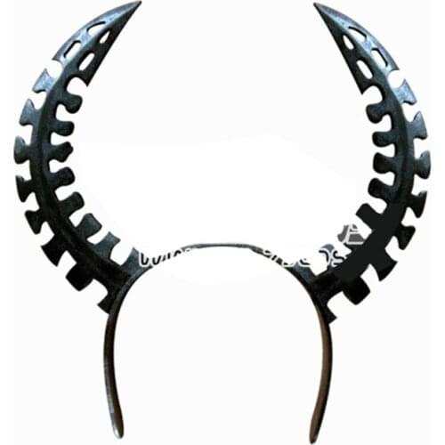 Black Rock Shooter Cosplay DEAD MASTER Black Horn Headdress Halloween Carnival Party Events Cosplay performance non-destructive