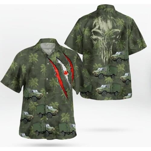 Skull Car 3D Beach Hawaii 2021 Boys Summer Shirt Short Sleeve Shirt Streetwear Oversized Chemise Hombre Blusa Masculina-610