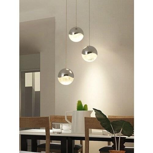 Nordic Modern pendant light for living room lights hanging Stair chandelier lighting dining room lights Ball Glass light fixture
